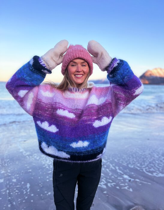 Sky High sweater - opskrift kit