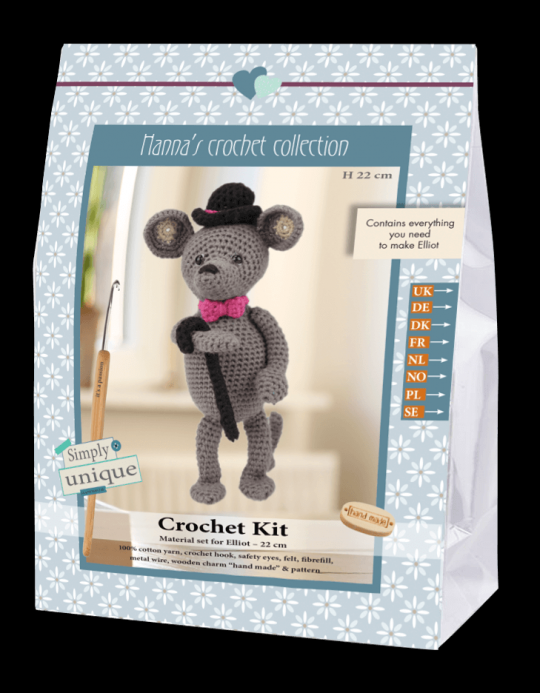 Hæklede figuerer - DIY sæt