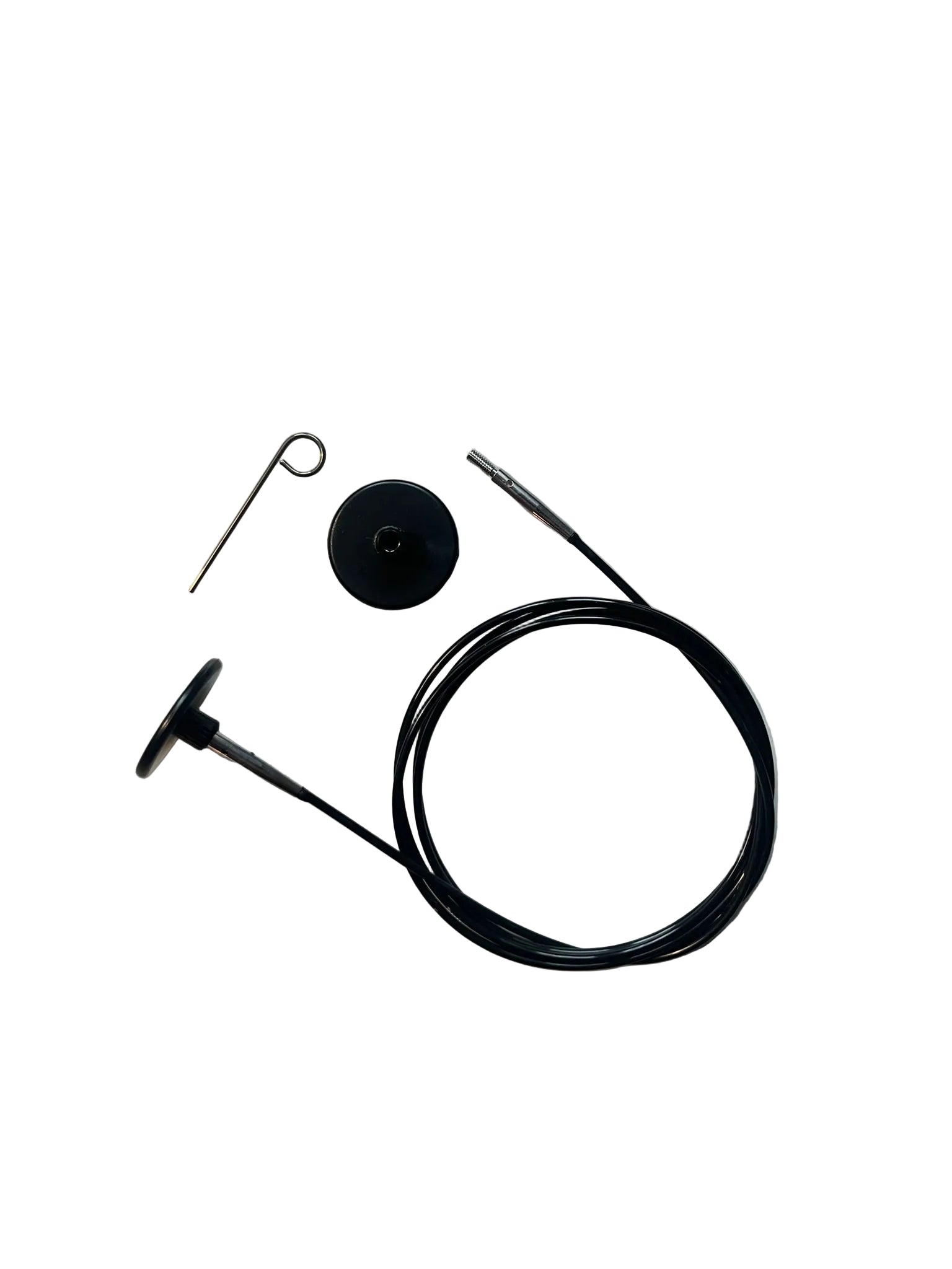 KnitPro Wire + 2 stoppere (40-150cm), sort